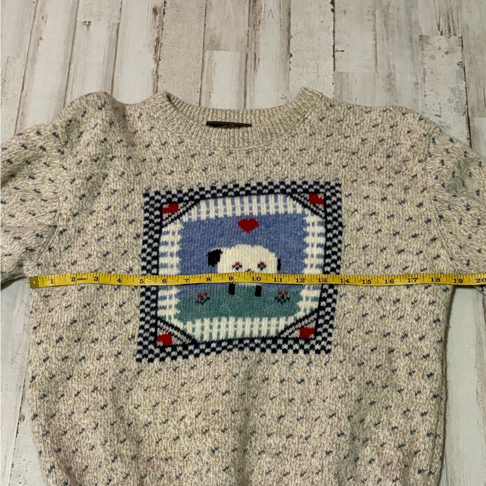 Eddie Bauer Cream Wool Sweater - Picture 2 of 6